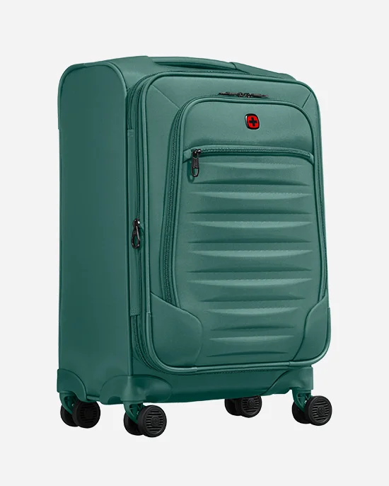 فيجنر Checklite II 58 Cm 4-Double Wheeled Expandable Softside Cabin Luggage Trolley - Green
